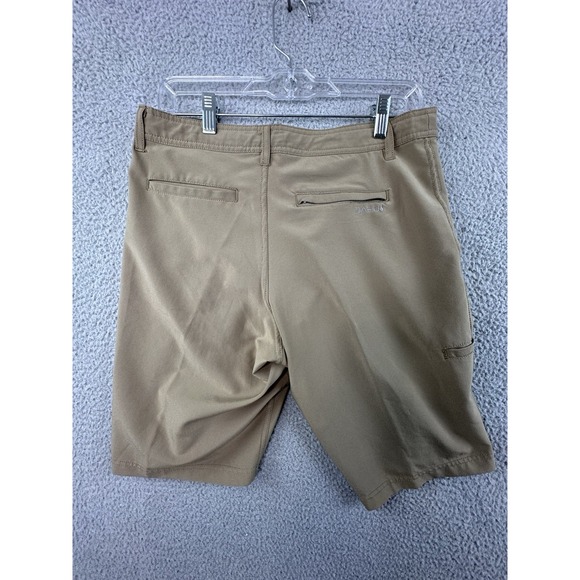 Da Hui Hybrid Shorts Mens Size 30 Tan Sports Stretch Drawstring - Picture 5 of 13